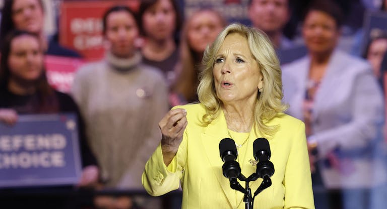 Joe Biden And Kamala Harris Hold Campaign Rally In Support Of Abortion Rights