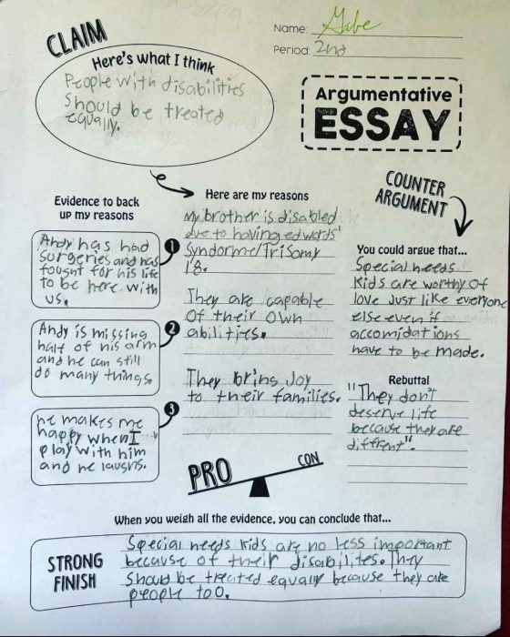 Essay by Andy’s brother Gabe on Trisomy 18 (courtesy of Jessica Morales)