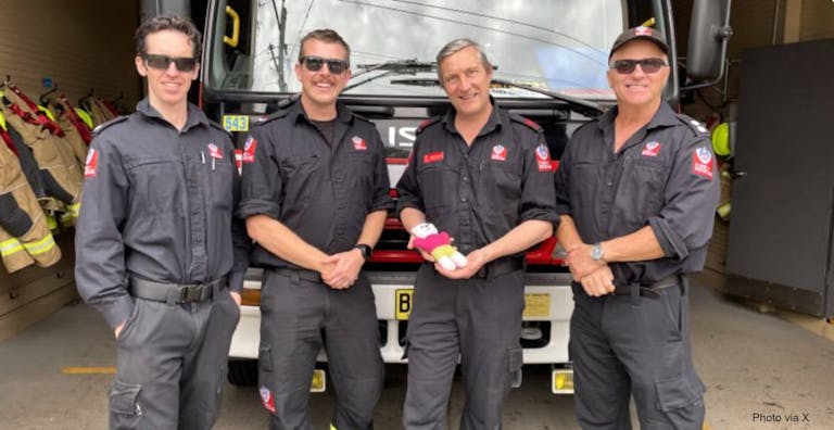 firefighters preemie new south wales