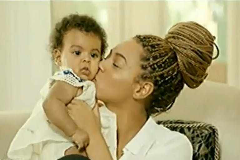 mom baby black beyonce