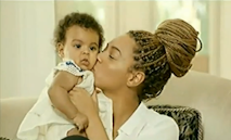 mom baby black beyonce