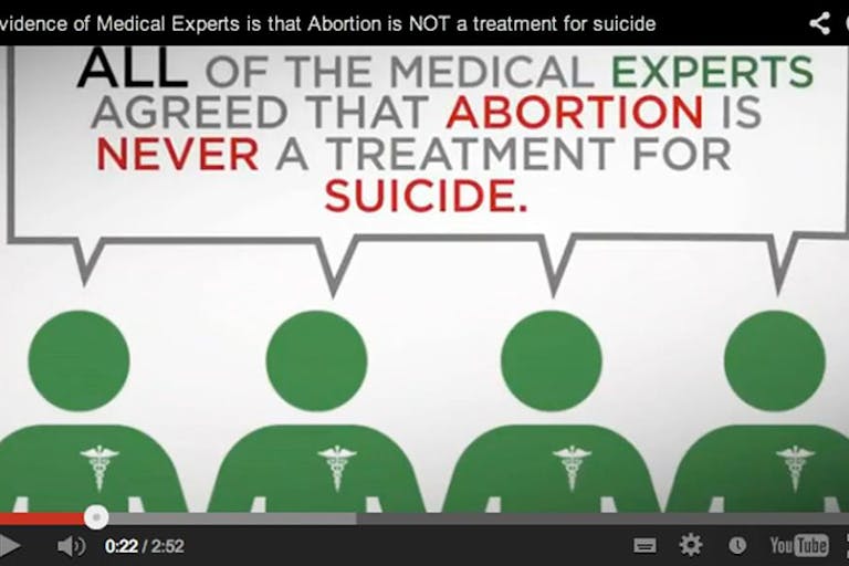 Experts agree suicide abortion