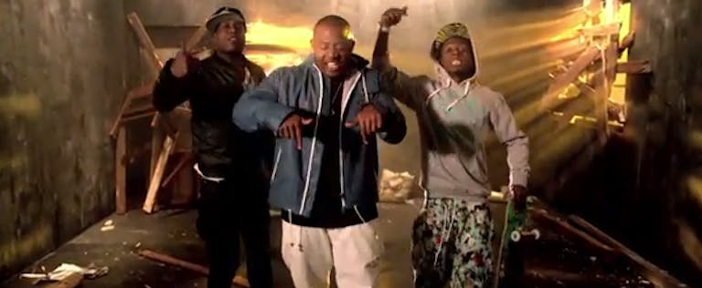 Scene from the “Celebrate” music video