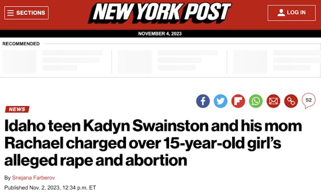 Idaho man and his mother arrested for kidnapping minor to take out-of-state for abortion image