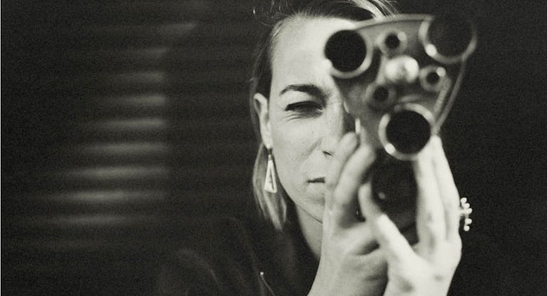 The female filmmaker.