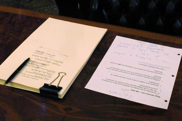 Brownback Jesus Mary Note