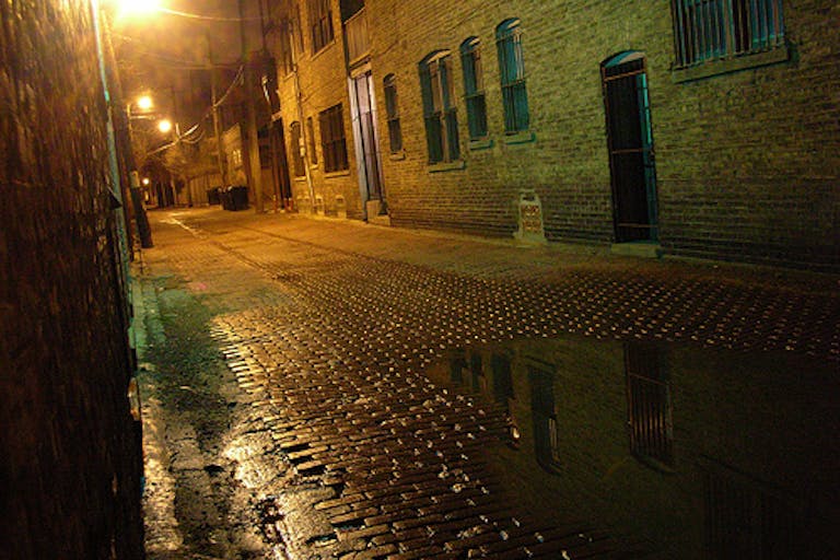 back alley