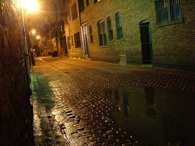 back alley