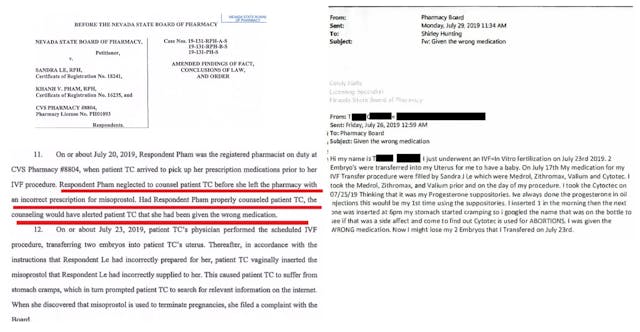 Woman mistakedly given a drug used in abortion pill regimen at CVS Pharmacy Woman mistakedly given a drug used in abortion pill regimen at CVS Pharmacy