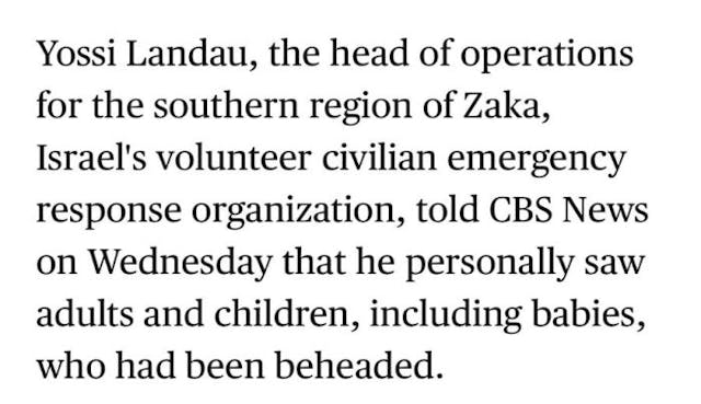 Screenshot of report from CBS News