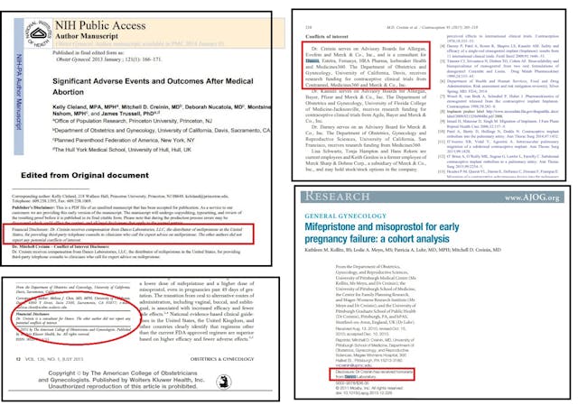 Study attacking APR authored by Mitchell Creinin funded by Danco the abortion pill manufacturer Image: Study attacking abortion pill reversal authored by Mitchell Creinin funded by Danco the abortion pill manufacturer
