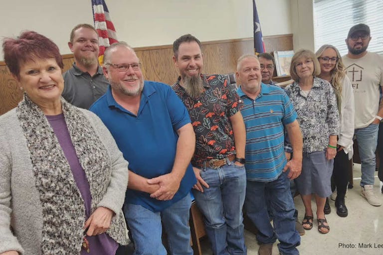 cochran county commission and supporters