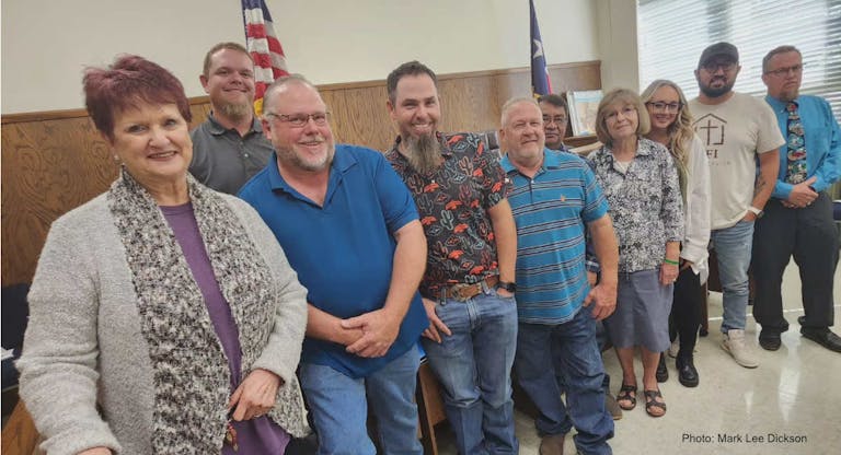 cochran county commission and supporters