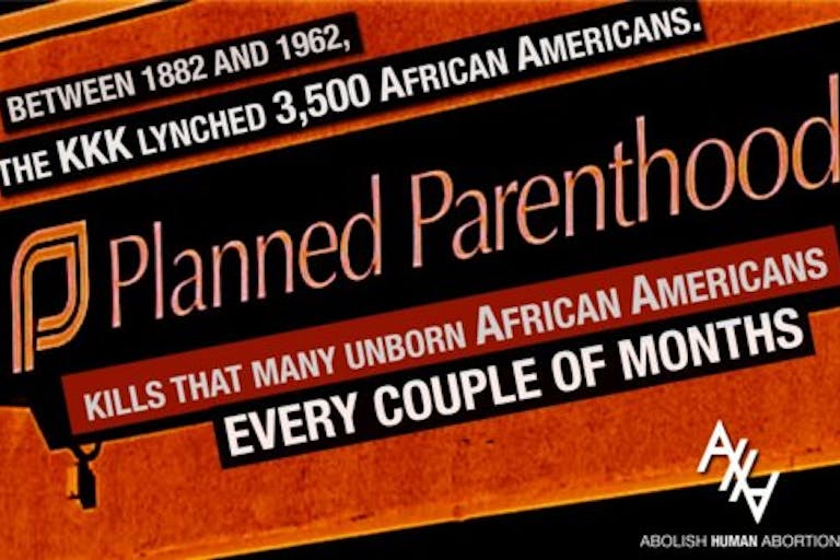 Planned Parenthood Ku Klux Klan KKK death toll