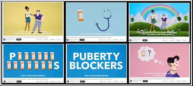 Image: Planned Parenthood grooming videos intersex nonbinary and trans vid promotes puberty blockers