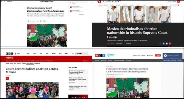 Several news outlets incorrectly reported that the abortion had been decriminalized across Mexico.  Several news outlets incorrectly reported that the abortion had been decriminalized across Mexico.