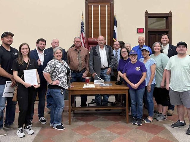 Supporters of the Goliad measure (Photo: Mark Lee Dickson)
