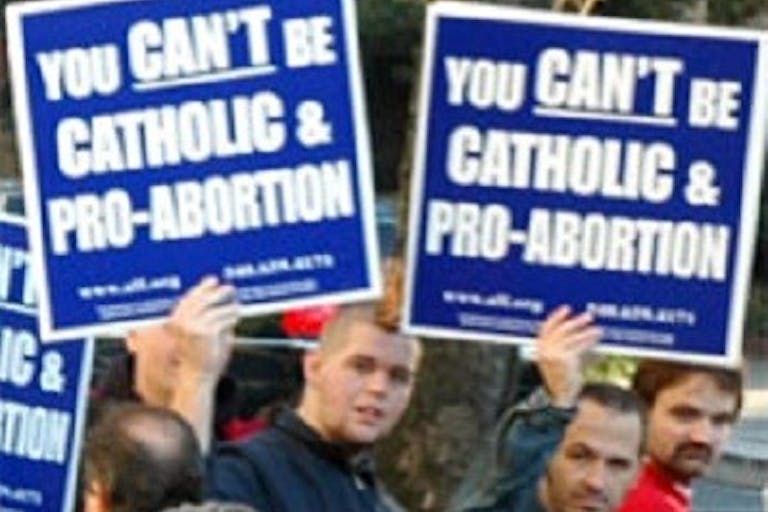 Catholic Pro-Abortion Sign