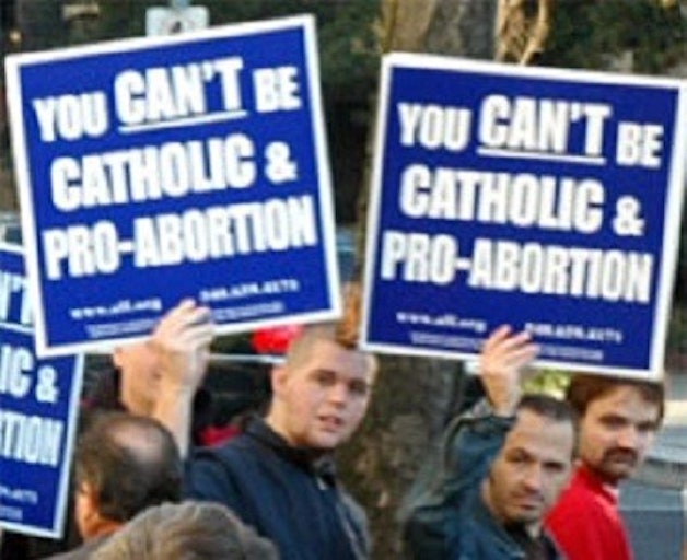 Catholic Pro-Abortion Sign