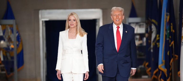 President Trump Speaks At The Department Of Justice