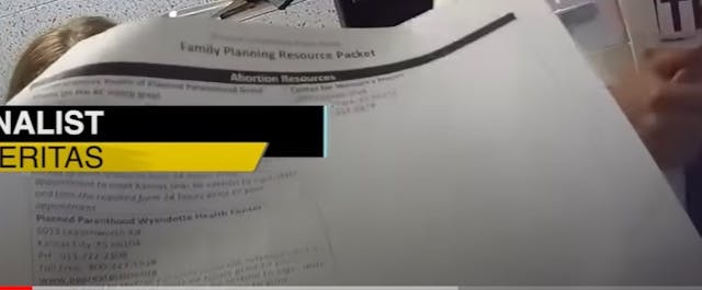 Planned Parenthood family planning resource packet in abortion trafficking investigation by Project Veritas. Planned Parenthood family planning resource packet in abortion trafficking investigation by Project Veritas, abortions