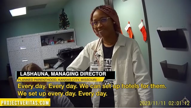 Abortion trafficking of minors at Planned Parenthood. “We set up hotels for them.” Project Veritas investigation. ‘We never tell’: Planned Parenthood helping minors travel ‘every day’ for abortions image