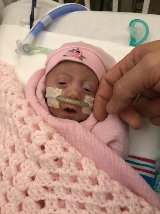 Photo via Prayers for Brianna Joy Facebook page. Her pregnancy mirrored Kate Cox’s – but instead of abortion, doctors fought to save her baby image