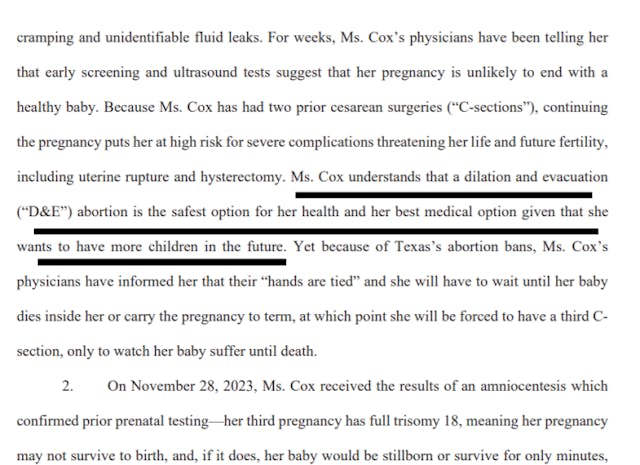 Texas Supreme Court freezes lower court ruling that approved 20-week baby’s dismemberment image