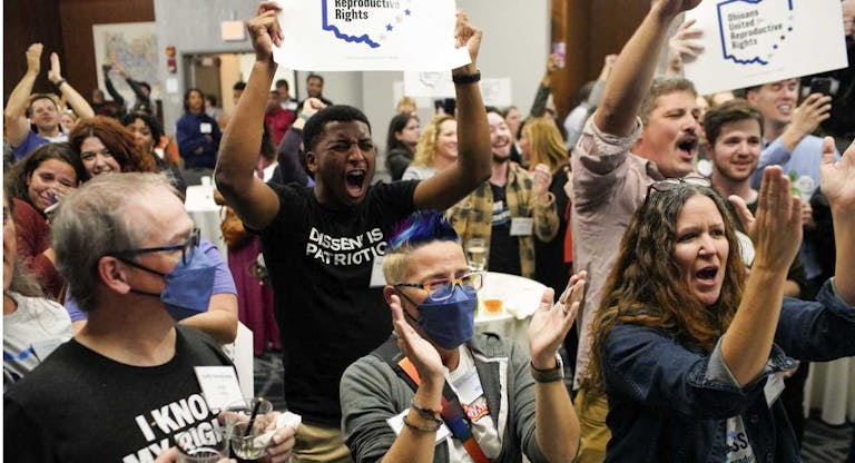 Abortions Rights Group Gathers To Watch Election Results In Ohio