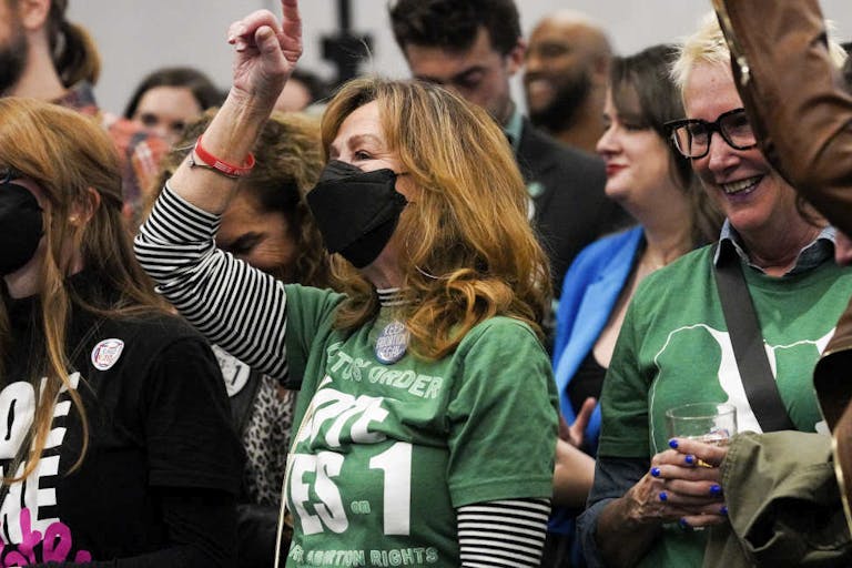 Abortions Rights Group Gathers To Watch Election Results In Ohio