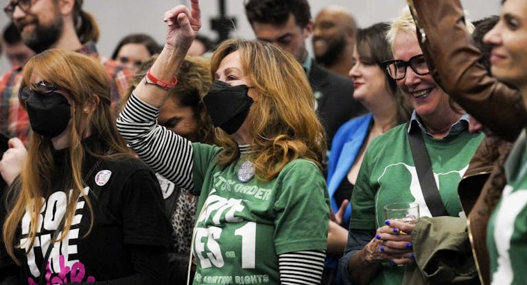 Abortions Rights Group Gathers To Watch Election Results In Ohio