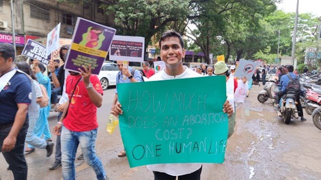 Indian pro-life leader Sebas at the March for Life