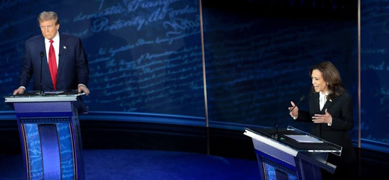 ABC News Hosts Presidential Debate Between Donald Trump And VP Kamala Harris At The National Constitution Center In Philadelphia