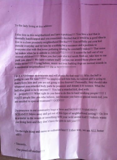Letter Autism