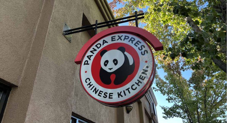 Panda Express Logo On Building