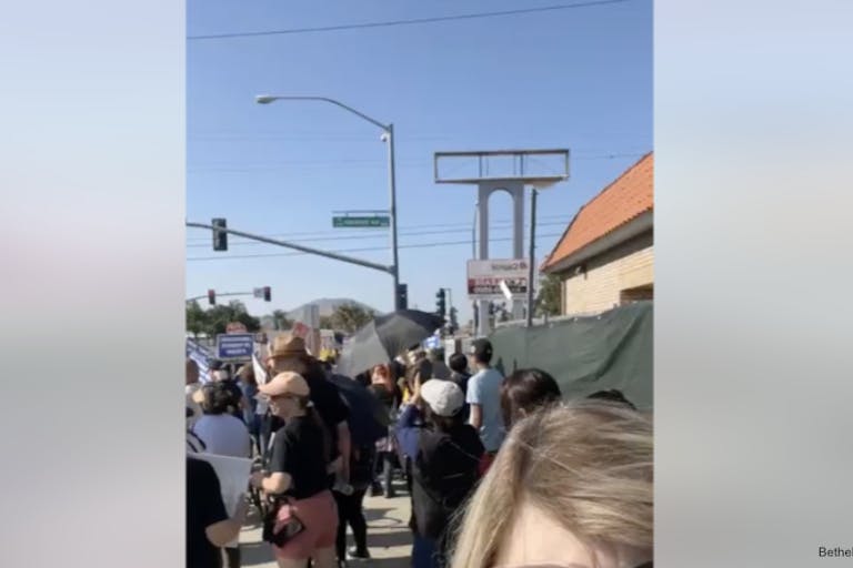 ca protest PP bethel christian screenshot