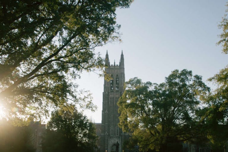 Symmetric Chapel at Sunset