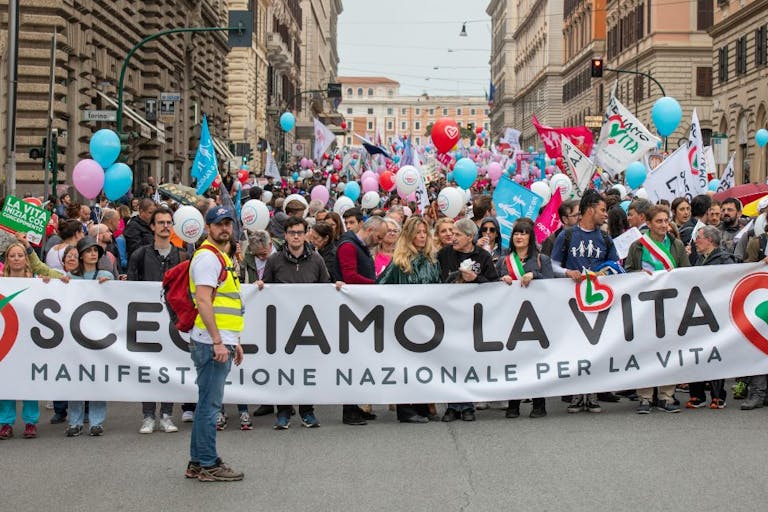 Italy March for Life Demonstration for Life