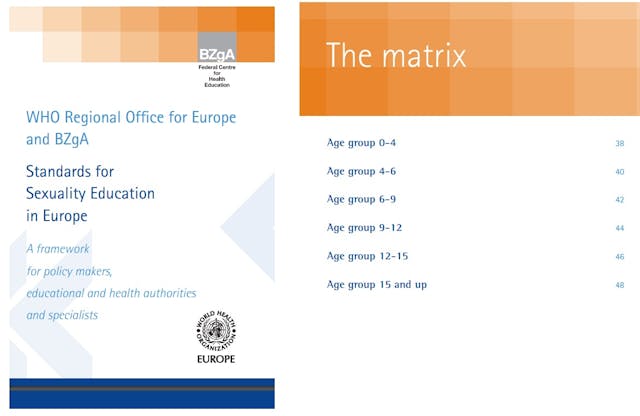 WHO Standards for Sexuality Education in Europe