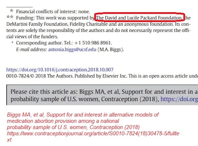 Packard Foundation self managed abortion pill study (Image: 2018 study from Journal Contraception) Image: Packard Foundation self managed abortion pill study (Image: 2018 study from Journal Contraception)