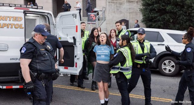 Anti-abortion activists arrested while seeking Justice for the Five image