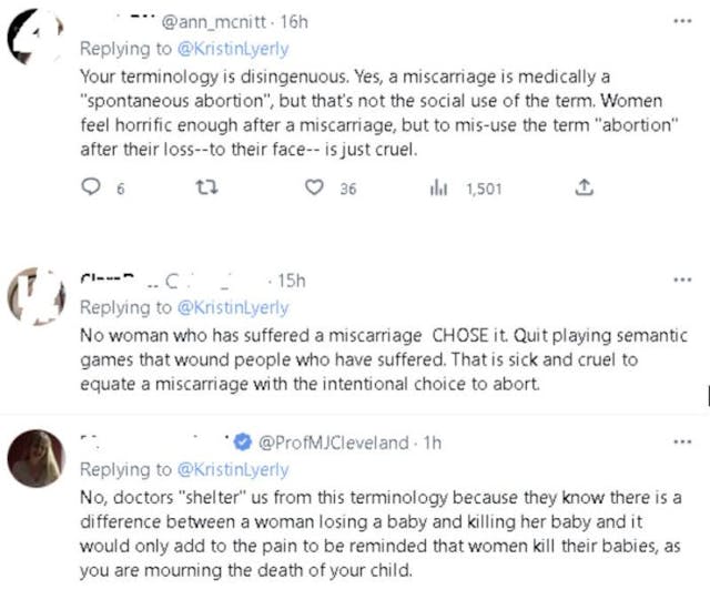 OB/GYN with history of malpractice angers Twitter users by equating miscarriage to abortion image