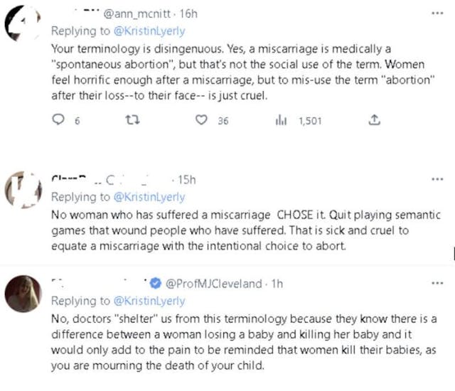 OB/GYN with history of malpractice angers Twitter users by equating miscarriage to abortion image