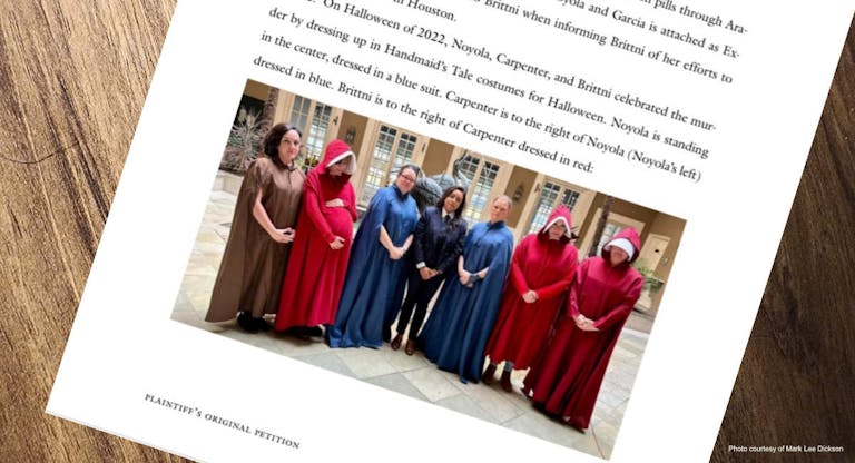 Image of Lawsuit Filed, Handmaids reduced