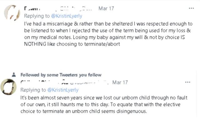 OB/GYN with history of malpractice angers Twitter users by equating miscarriage to abortion image