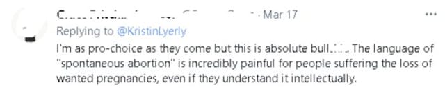 OB/GYN with history of malpractice angers Twitter users by equating miscarriage to abortion image