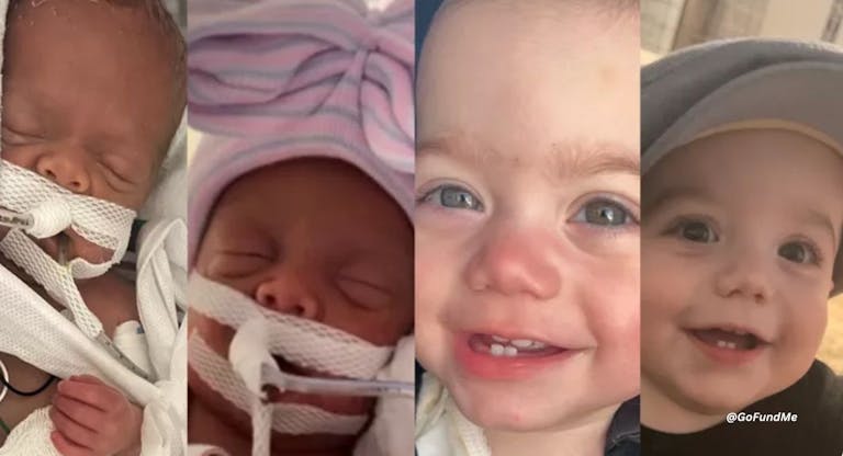 Two sets of twins
