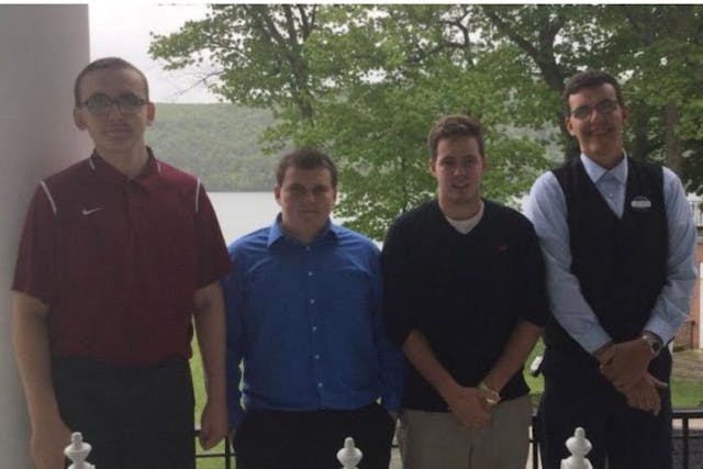 Willard Lamont (far right) and his sons. ©Willard Lamont abortion survivor