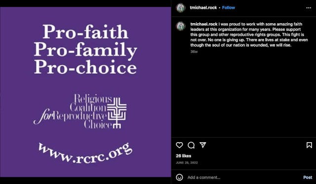 Instagram ‘Your god is way too small’ if you don’t support killing preborn humans, says Minnesota pastor image