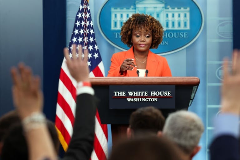 Press Secretary Karine Jean-Pierre Holds Daily Briefing At The White House
